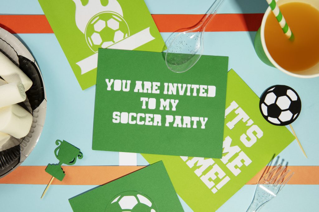 Convite de aniversário tema futebol para imprimir grátis