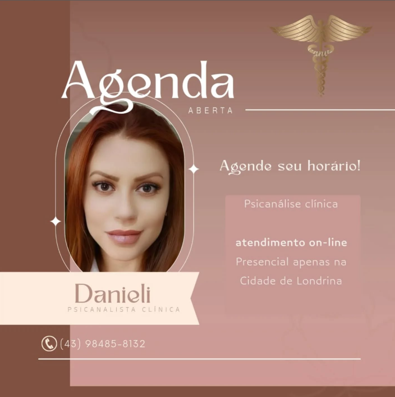 danieli Atendimento de Terapia com Danieli, Psicanalista e Pós-Graduanda em Neurociência da Consciência e Terapia Cognitiva Comportamental (TCC)